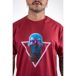 Camiseta Betta13 Head Mask 13 Bordô