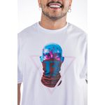 Camiseta Betta13 Head Mask 13 Branco