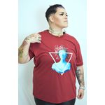 Camiseta Betta13 Medusa Triangle Bordô