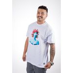 Camiseta Betta13 Medusa Triangle Branco