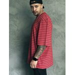 Camiseta Oversized Dark Red Listra