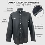 CAMISA MASCULINA WRANGLER PRETA