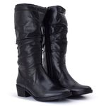 BOTA COURO VANESSA PRETO