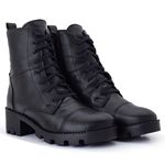 BOTA COURO CRIS PRETO