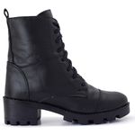 BOTA COURO CRIS PRETO