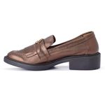 MOCASSIM COURO DANI DARK BROWN