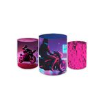 Kit Capa Painel + Trio Cilindro Grau Rosa