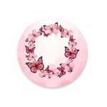Capa Painel Redondo Borboleta Rose