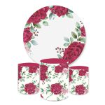 Kit Capa Painel + Trio Rosas Marsala