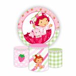 Kit Capa Painel + Trio Cilindros Moranguinho Baby