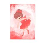 Capa Painel Retangular 1,0x2,0mts Decorativo Tema Bailarina Decoração Festa Menina
