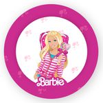Capa Painel Redondo Decorativo Tema Barbie Girl Decoração Festa Infantil Menina