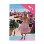 Capa Painel Retangular 1,0x2,0mts Decorativo Tema Barbie Girl Decoração Festa Menina