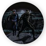 Capa Painel Redondo Decorativo Tema Batman Herói Decoração Festa Infantil