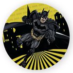 Capa Painel Redondo Decorativo Tema Batman Herói Decoração Festa Infantil