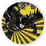 Capa Painel Redondo Decorativo Tema Batman Herói Decoração Festa Infantil