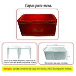 Capa Mesa Tecido Premium Sublimado Veste Fácil 0,70x1,40 Tema Volta as Aulas Colorido Decoração Infantil