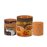 Trio Capas de Cilindros Sublimados Decorativo Tema Halloween Decoração Dia das Bruxas