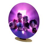 Capa Mini Painel Redondo 50x50cm Decorativo Tema BTS Kpop Decoração Festa