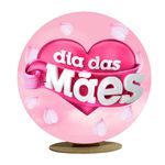 Capa Mini Painel Redondo 50x50cm Decorativo Tema Dia das Mães Decoração Data Especial