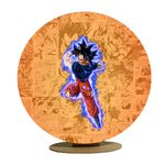Capa Mini Painel Redondo 50x50cm Decorativo Tema Dragon Ball Anime Goku Decoração Festa