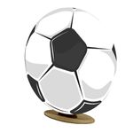 Capa Mini Painel Redondo 50x50cm Decorativo Tema Futebol Bola Decoração Festa Menino