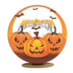 Capa Mini Painel Redondo 50x50cm Decorativo Tema Halloween Dia das Bruxas Decoração