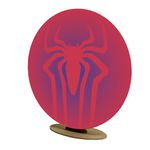 Capa Mini Painel Redondo 50x50cm Decorativo Tema Homem Aranha Herói Decoração Festa
