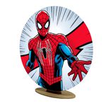 Capa Mini Painel Redondo 50x50cm Decorativo Tema Homem Aranha Herói Decoração Festa