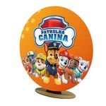 Capa Mini Painel Redondo 50x50cm Decorativo Tema Patrulha Canina Decoração Festa Infantil