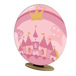 Capa Mini Painel Redondo 50x50cm Decorativo Tema Princesas Decoração Festa Menina