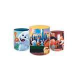 Trio Capas de Cilindros Sublimados Decorativo Tema Pets Animais Decoração Festa Infantil