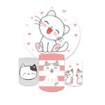 Kit Capa Painel + Trio Cilindros Gatinha