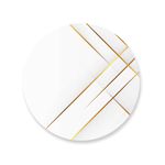 Capa Painel Redondo Geometrico Branco 01