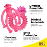 Kit Brinquedos Porte Pequeno Macaco Anel Bola Cravo - Big Bull Pet