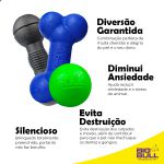 Kit Brinquedos Porte Grande Halter Osso Bola - Big Bull Pet