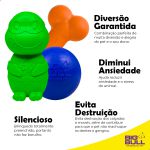 Kit Brinquedos Porte Grande Osso Tartaruga Bola - Big Bull Pet