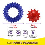Kit Brinquedos Porte Pequeno Bichinhos Anel Bola - Big Bull Pet