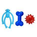 Kit Brinquedos Porte Pequeno Macaco Osso Bola - Big Bull Pet