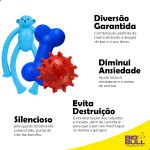 Kit Brinquedos Porte Pequeno Macaco Osso Bola - Big Bull Pet