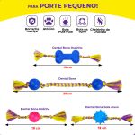 Kit com 03 Dental Bone Aleatório Porte Pequeno - Big Bull Pet