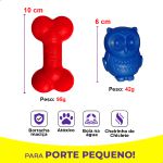 Kit com Dental Bone Coruja Bolinhas Osso - Big Bull Pet