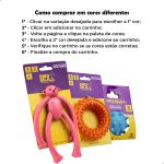 Kit Brinquedos Porte Pequeno Macaco Osso Bolinha - Big Bull Pet