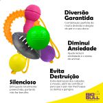 Kit Brinquedos Porte Médio Anel Halter Bola Fut Americano Bola Cabo de Guerra - Big Bull Pet