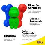 Kit Brinquedos Porte Grande Halter Tartaruga Osso - Big Bull Pet