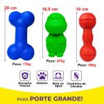 Kit Brinquedos Porte Grande Halter Tartaruga Osso - Big Bull Pet