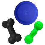 Kit Brinquedos Porte Médio Osso Frisbee Halter - Big Bull Pet