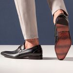 Sapato Masculino Loafer Social Solado Em Couro Preto