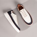 Sneaker Masculino Chamois Tênis Titanium Marinho e Areia