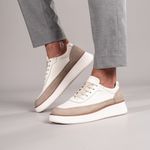 Sneaker Masculino Chamois Tênis Titanium Off White
